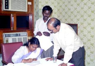 Journalists with Matilda Grace