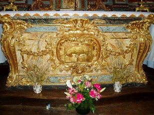 Retable renov� des Ferr�re d'Ast� � l'�glise Saint Martin � Antist