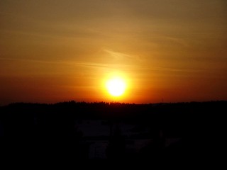 Et coucher de soleil sur l'Auberson